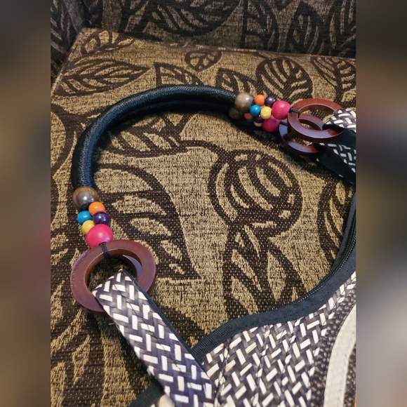 Sombvueltiao Columbia colorful Flecha Woven Tote bag purse - Picture 3 of 8